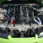 Nissan Silvia modified engine bay