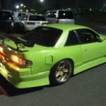 Nissan Silvia modified night rear