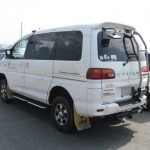 Delica petrol white rear