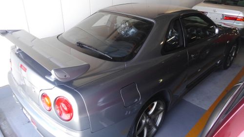 2000 Nissan Skyline R34 GTR V Spec 2 silver rear