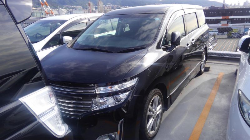 2011 Nissan Elgrand Highway Star Premium 350 4WD black left front