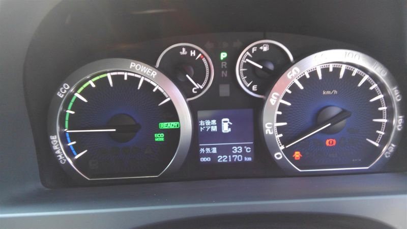 2012 Toyota Vellfire Hybrid ZR instrument panel