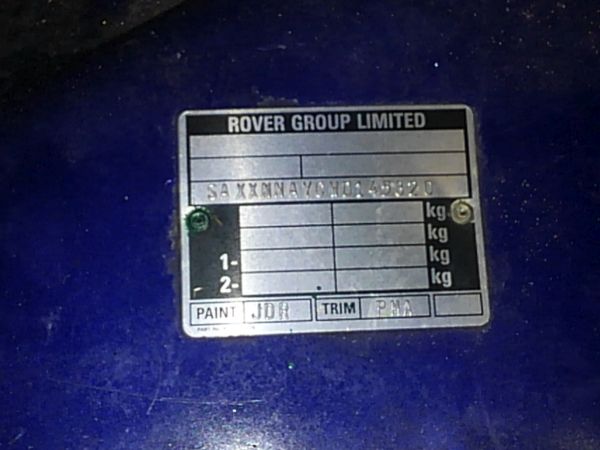 1997-rover-mini-cooper-build-plate-vin