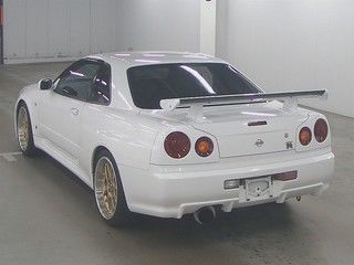 2001 Nissan Skyline R34 GTR auction rear