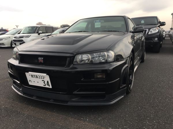 1999 Nissan Skyline R34 GT-R VSpec black left front