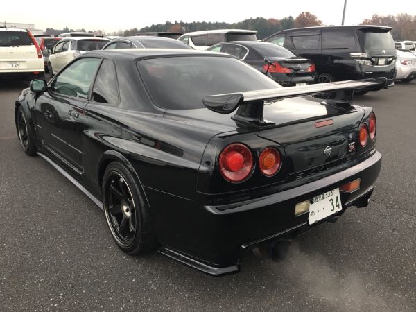 1999 Nissan Skyline R34 GT-R VSpec black left rear