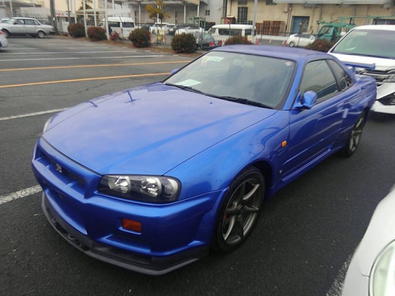 1999 Nissan Skyline R34 GT-R VSpec TV2 Bayside Blue left front