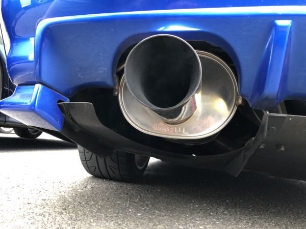 1999 Nissan Skyline R34 GTR VSpec Bayside Blue exhaust