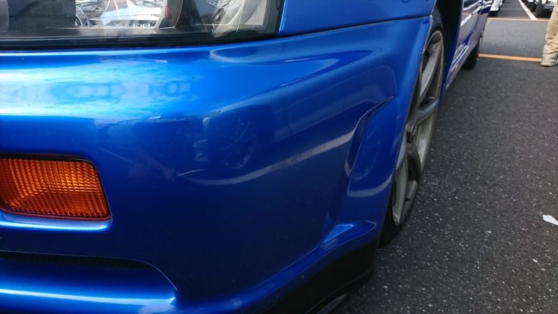 1999 Nissan Skyline R34 GTR VSpec blue front bumper