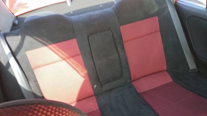 2000 Mitsubishi Lancer EVO 6 TME red rear seat