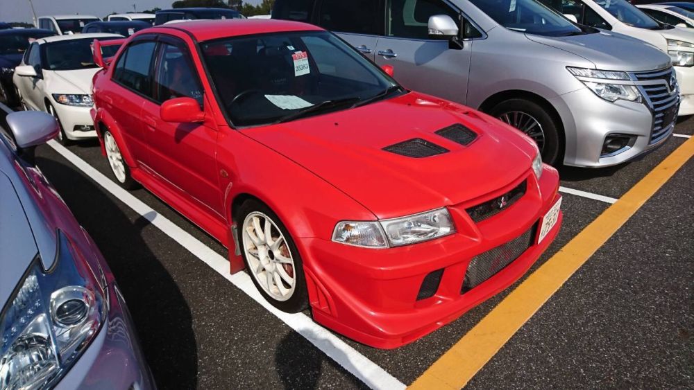 2000 Mitsubishi Lancer EVO 6 TME red right front